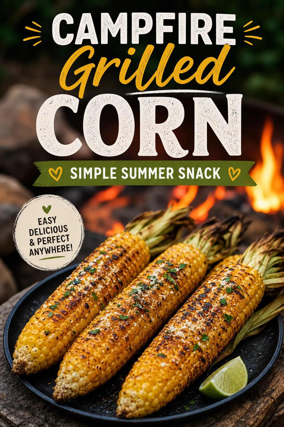 Campfire Grilled Corn: Simple Summer Snack grilled corn Campfire Grilled Corn: Simple Summer Snack