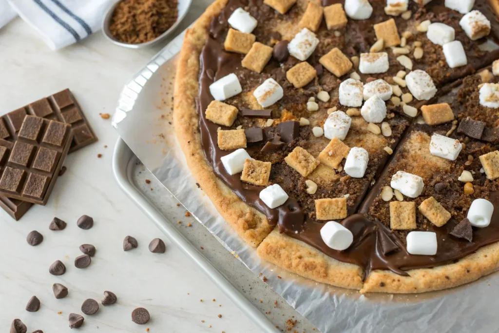 Campfire S’mores Pizza: Easy Dessert Recipe Campfire S'mores Pizza Campfire S’mores Pizza: Easy Dessert Recipe