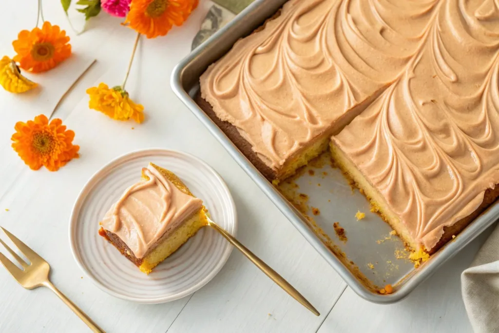 Caramel Buttermilk Sheet Cake: Easy Moist Recipe buttermilk sheet cake Caramel Buttermilk Sheet Cake: Easy Moist Recipe