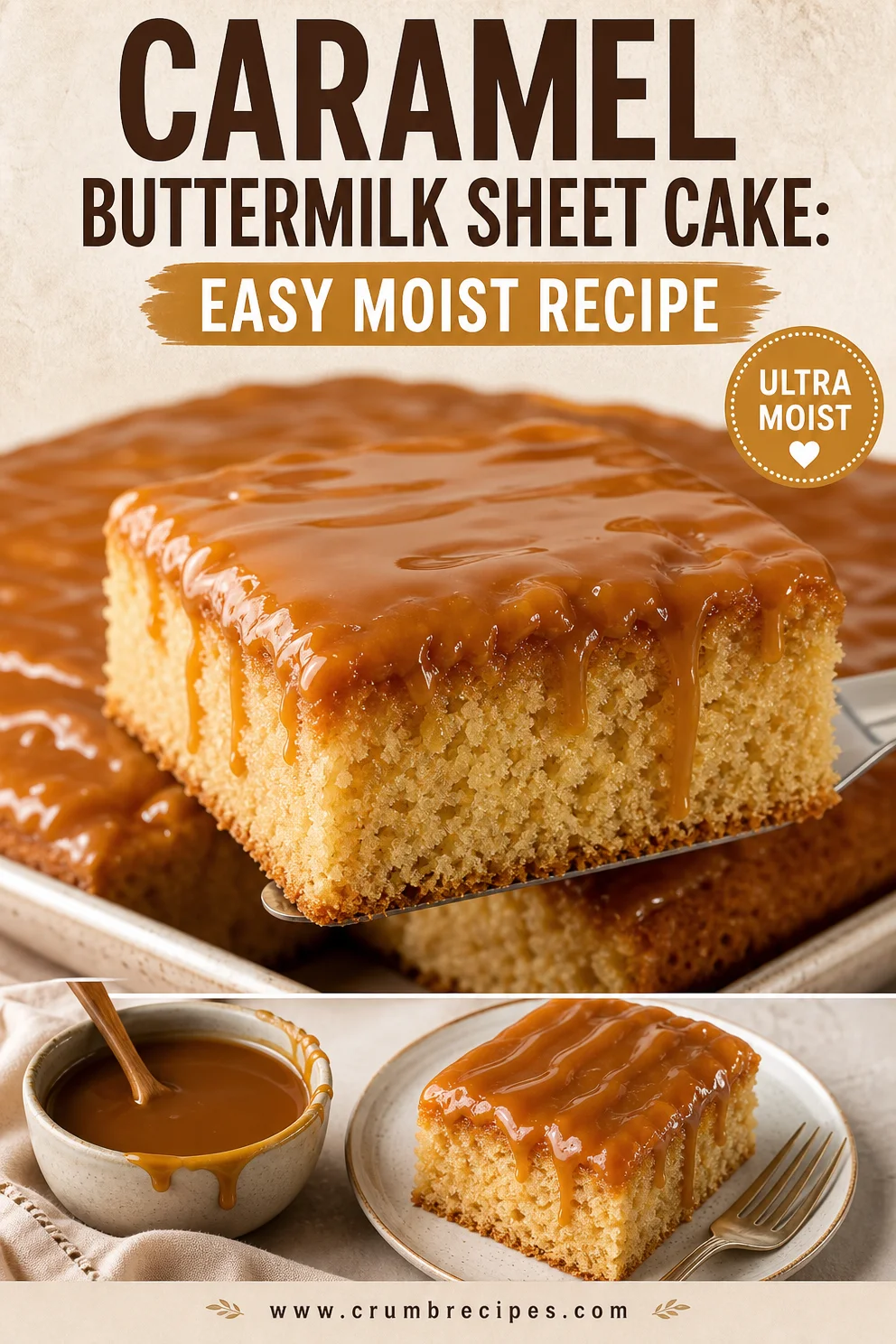 Caramel Buttermilk Sheet Cake: Easy Moist Recipe buttermilk sheet cake Caramel Buttermilk Sheet Cake: Easy Moist Recipe