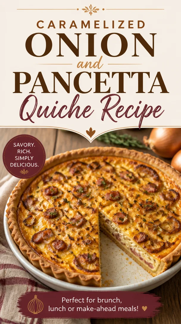 Caramelized Onion and Pancetta Quiche Recipe