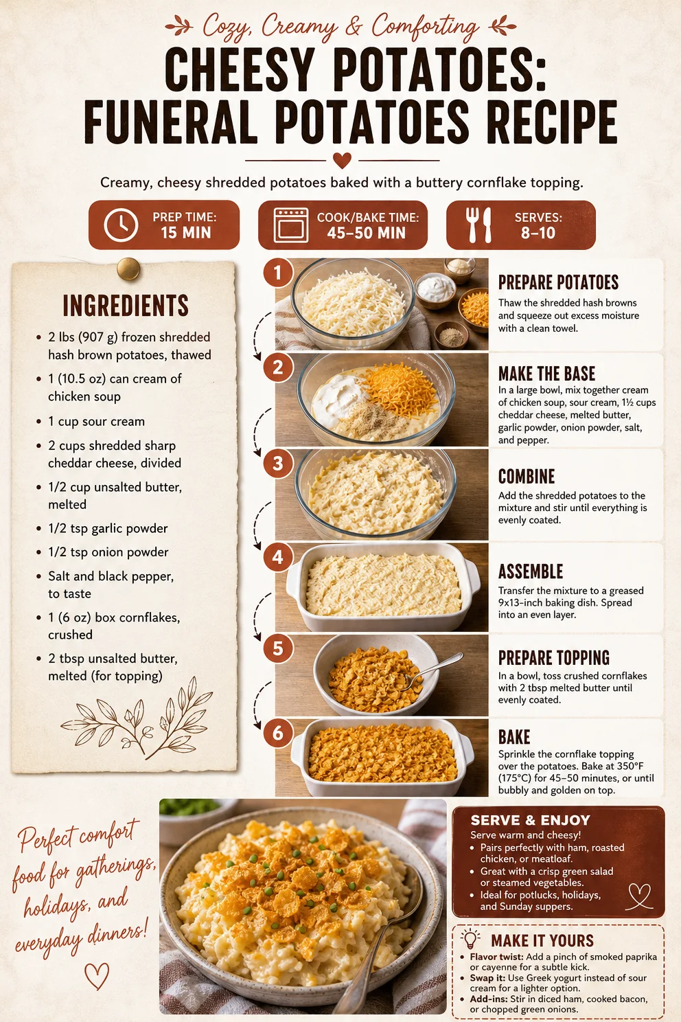 Cheesy Potatoes: Funeral Potatoes Recipe funeral potatoes Cheesy Potatoes: Funeral Potatoes Recipe