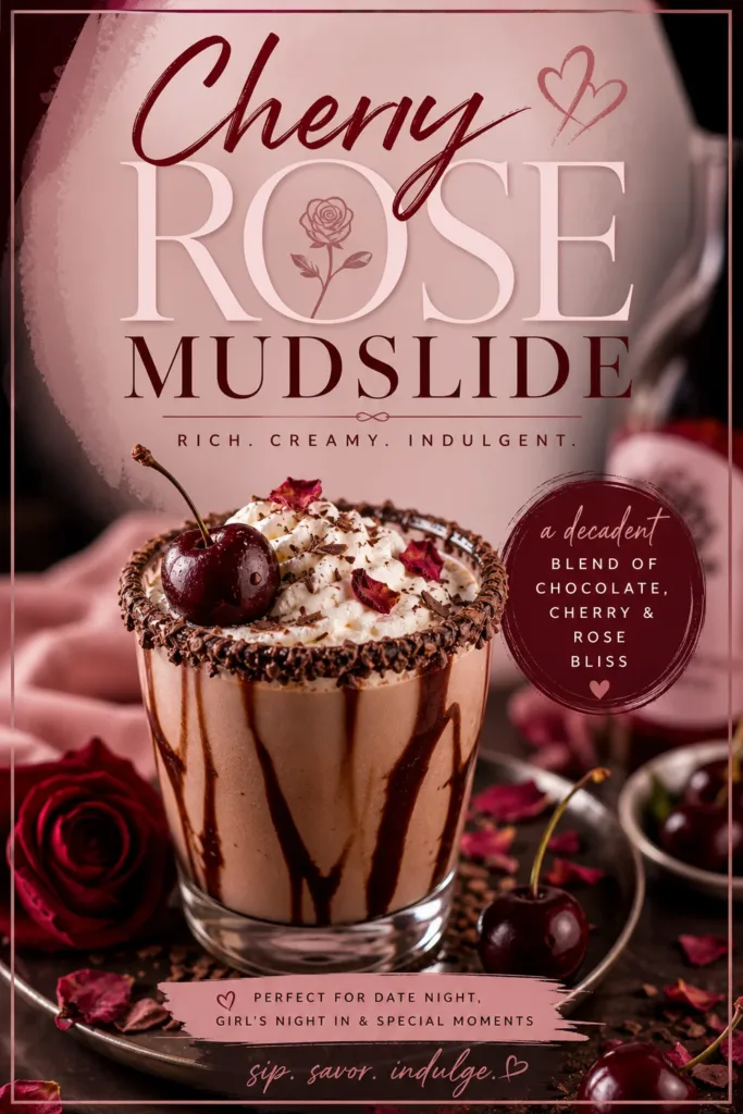 Delightful Cherry Rose Mudslide: Your New Favorite Dessert Drink