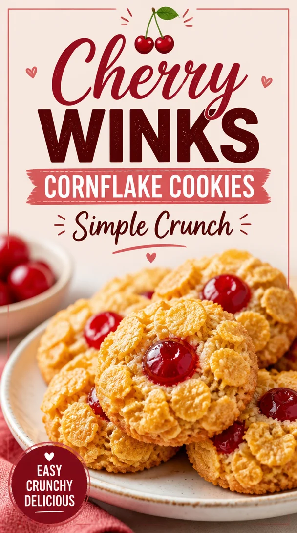 Cherry Winks Cornflake Cookies: Simple Crunch cornflake cookies Cherry Winks Cornflake Cookies: Simple Crunch