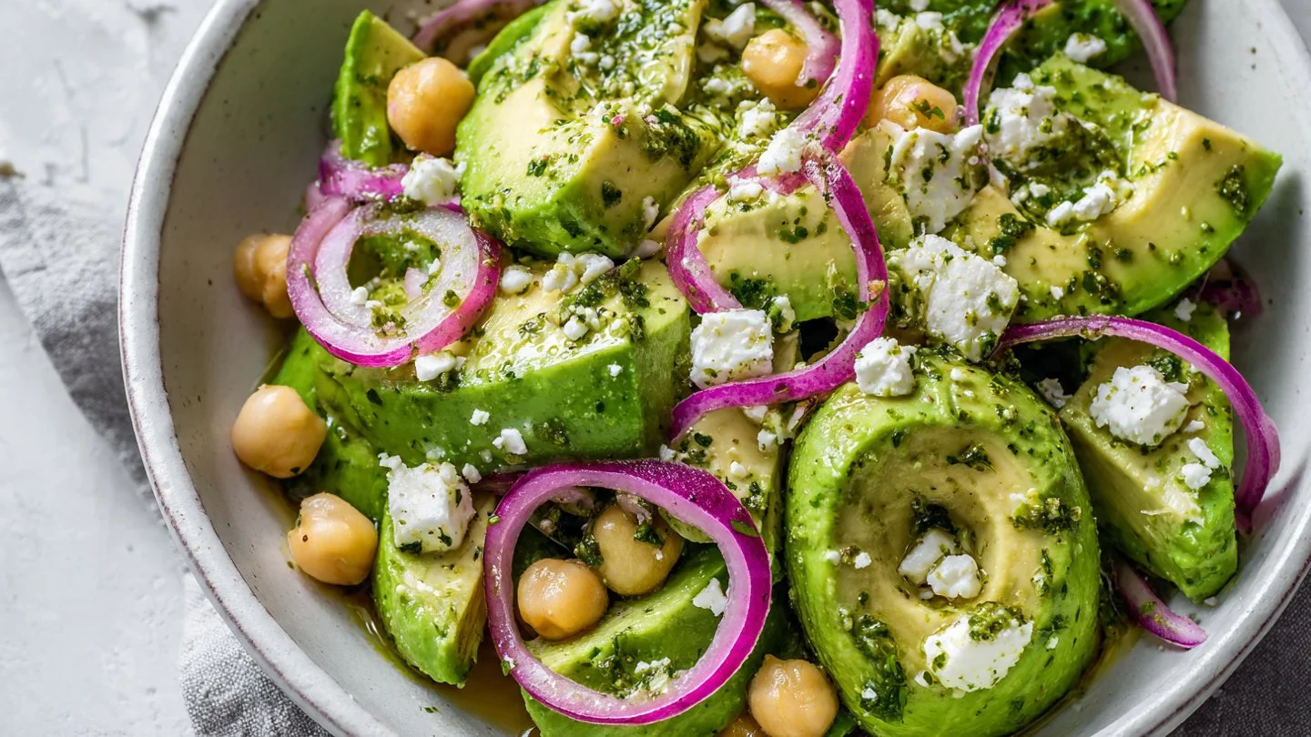 Chickpea Feta Avocado Salad: Easy Recipe