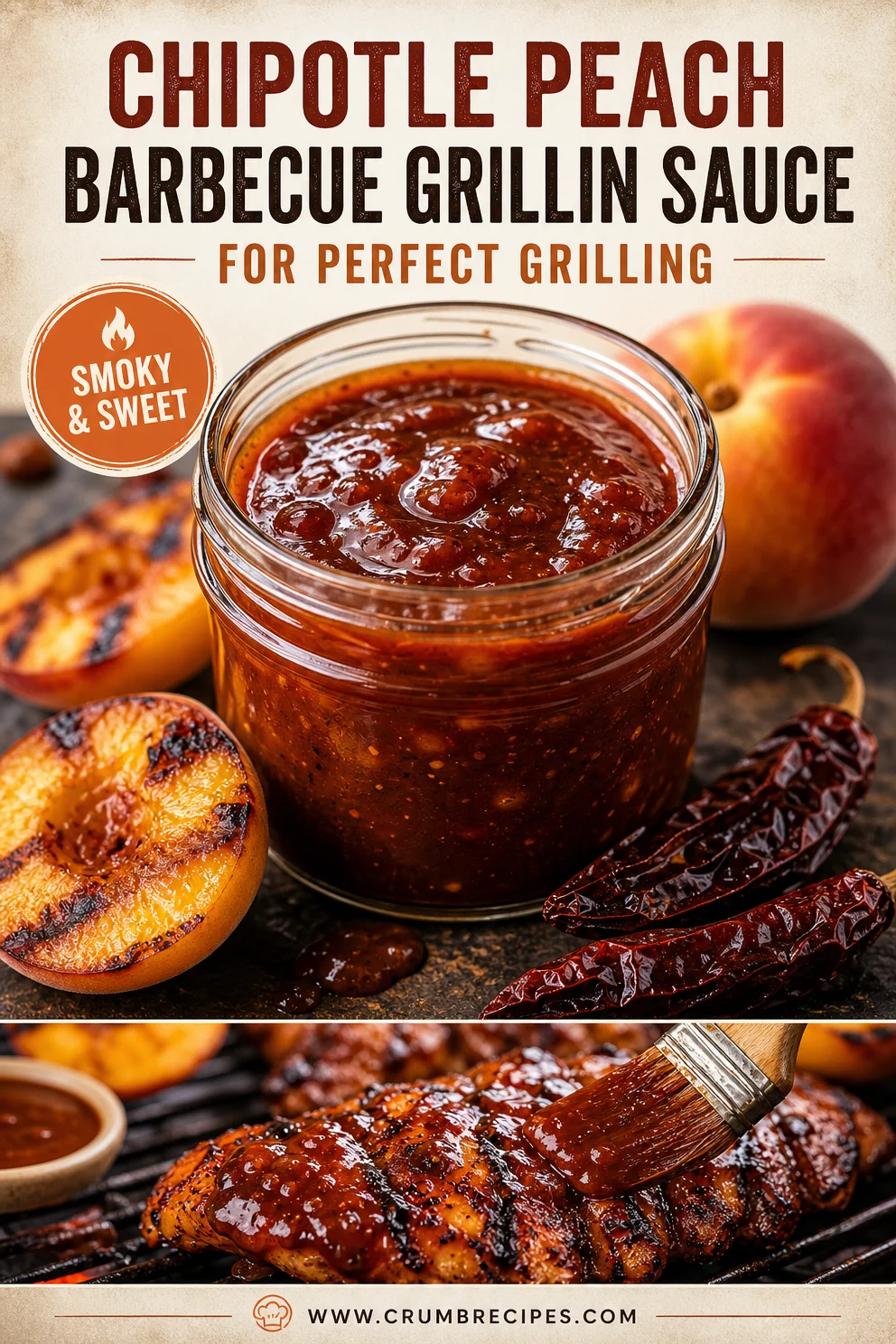Chipotle Peach Barbecue Grillin Sauce for Perfect Grilling