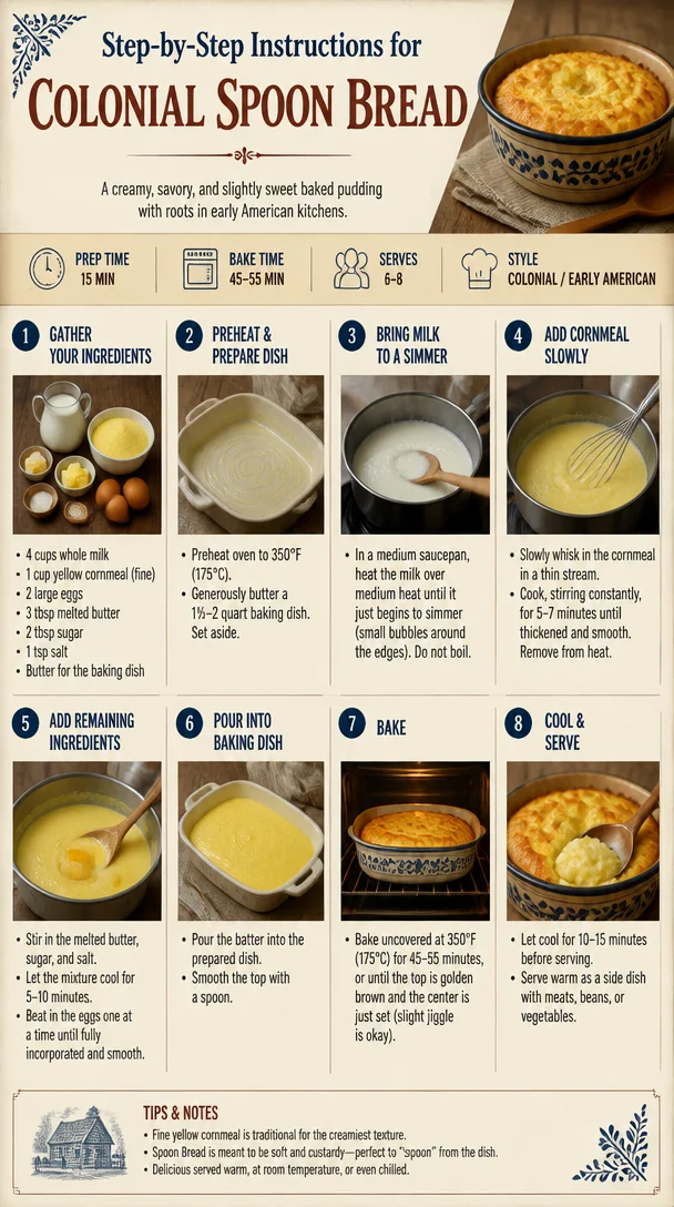 Colonial Spoon Bread for Cozy Comfort Food Nights