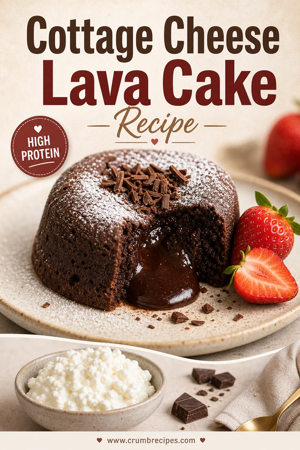 Cottage Cheese Lava Cake Recipe cottage cheese lava cake Cottage Cheese Lava Cake Recipe