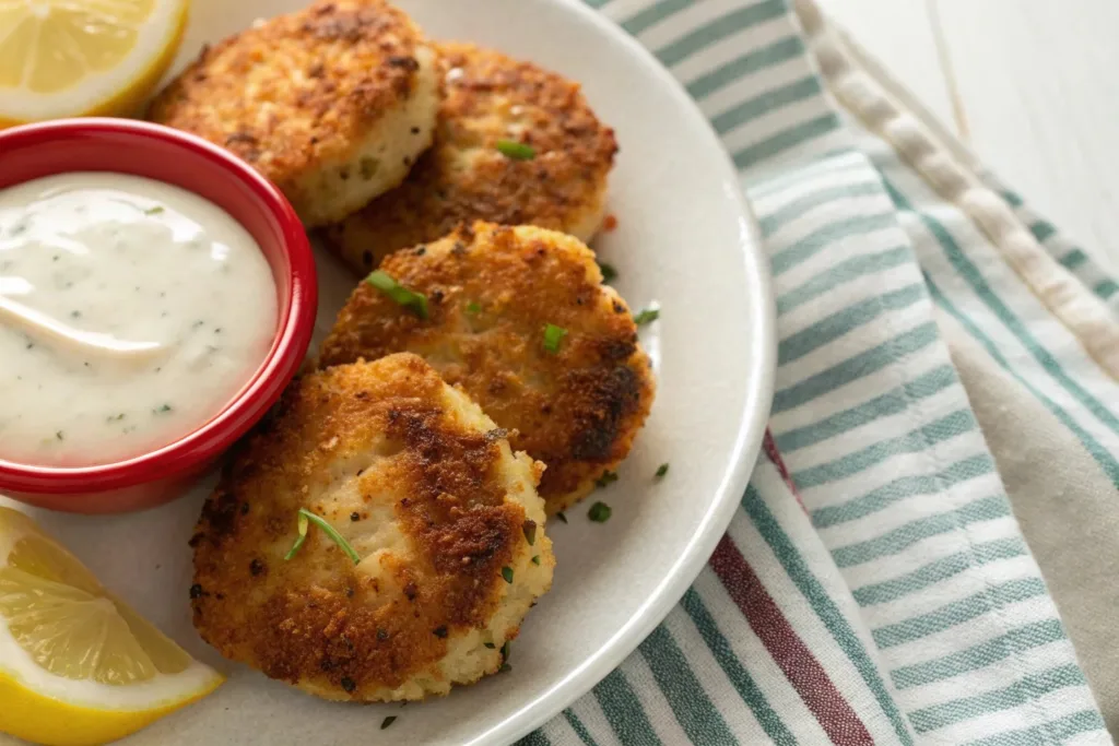 Crab Cakes with Tartar Sauce: Easy Video Recipe crab cakes Crab Cakes with Tartar Sauce: Easy Video Recipe