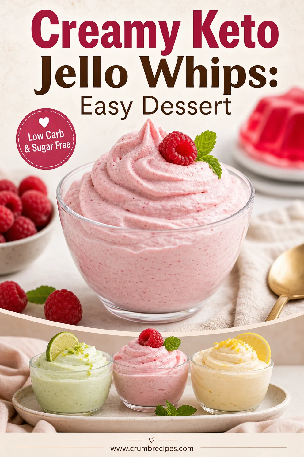 Creamy Keto Jello Whips: Easy Dessert Keto Jello Whips Creamy Keto Jello Whips: Easy Dessert