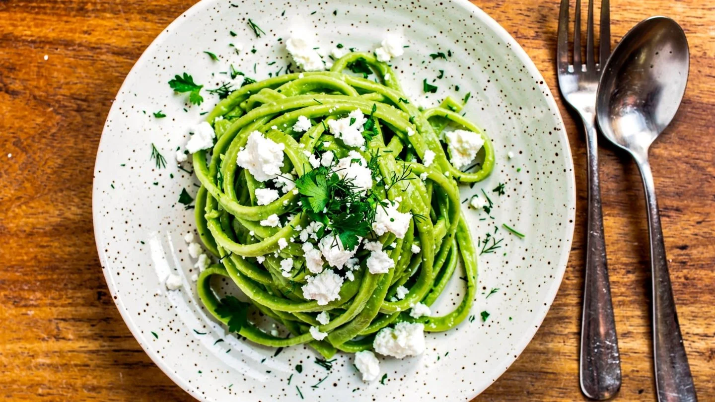 Creamy Mexican Green Spaghetti Recipe