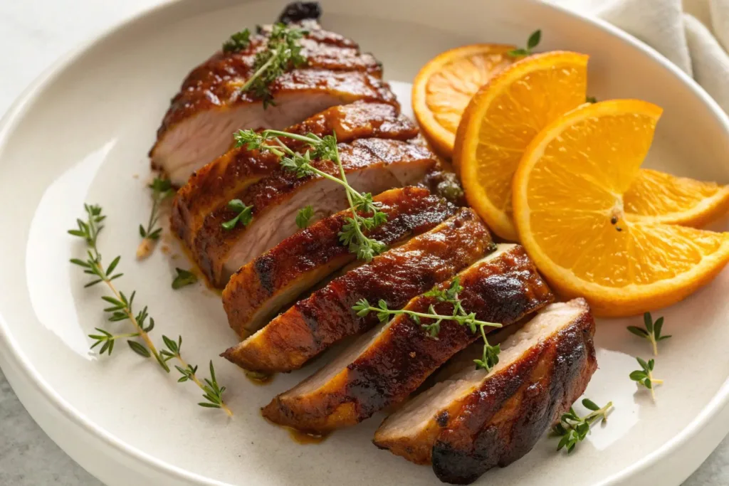 Crispy Duck with Orange Glaze Recipe
