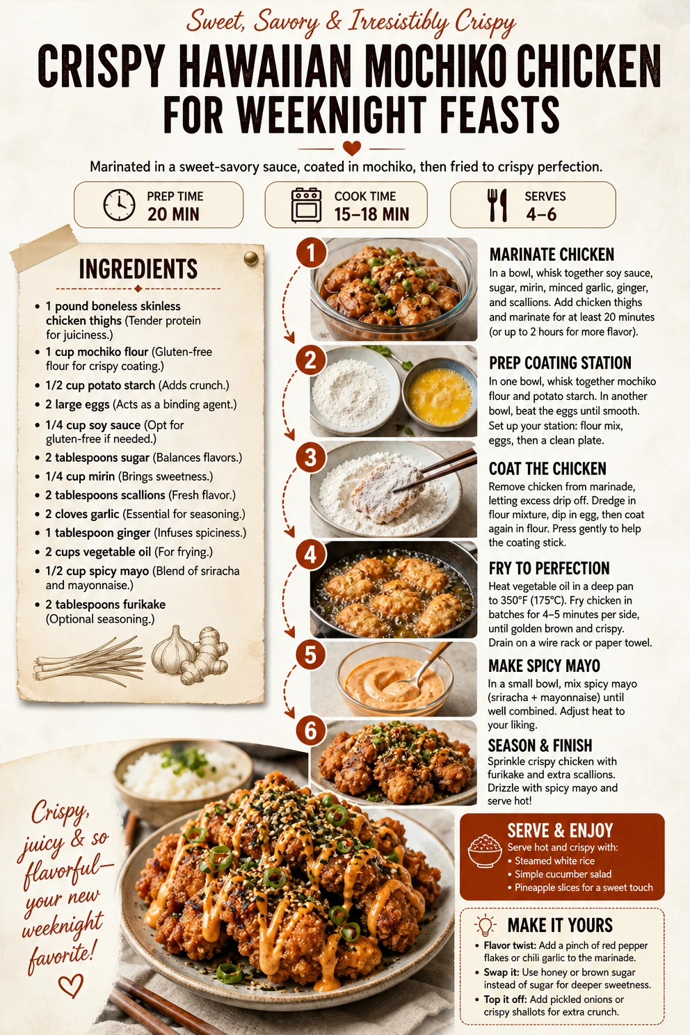 Crispy Hawaiian Mochiko Chicken for Weeknight Feasts Mochiko Chicken Crispy Hawaiian Mochiko Chicken for Weeknight Feasts