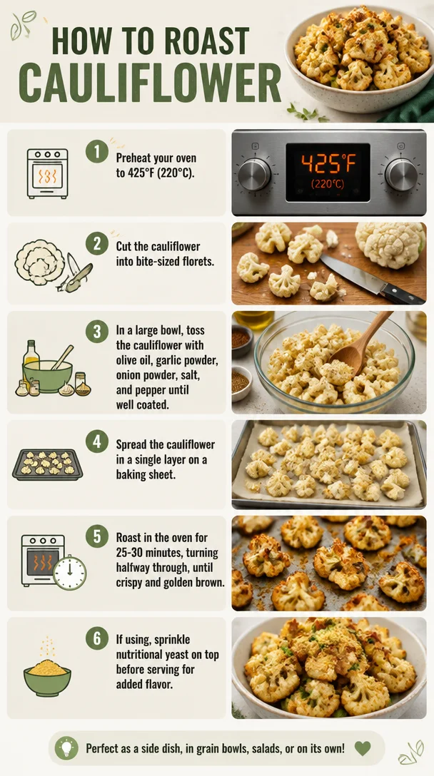 Crispy Roasted Cauliflower: Oven-Baked Crunch