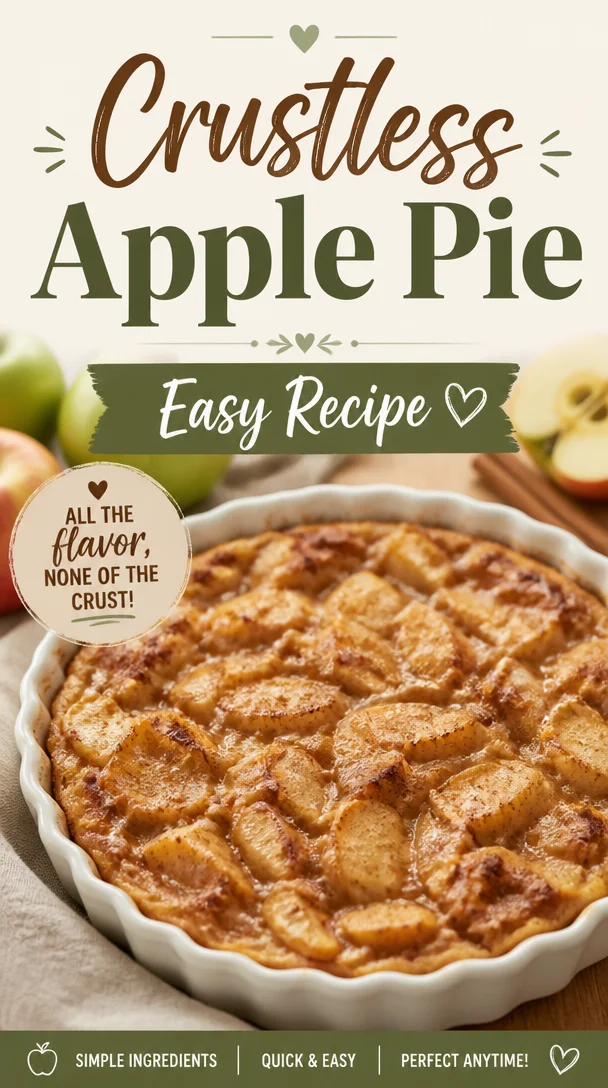 Crustless Apple Pie: Easy Recipe