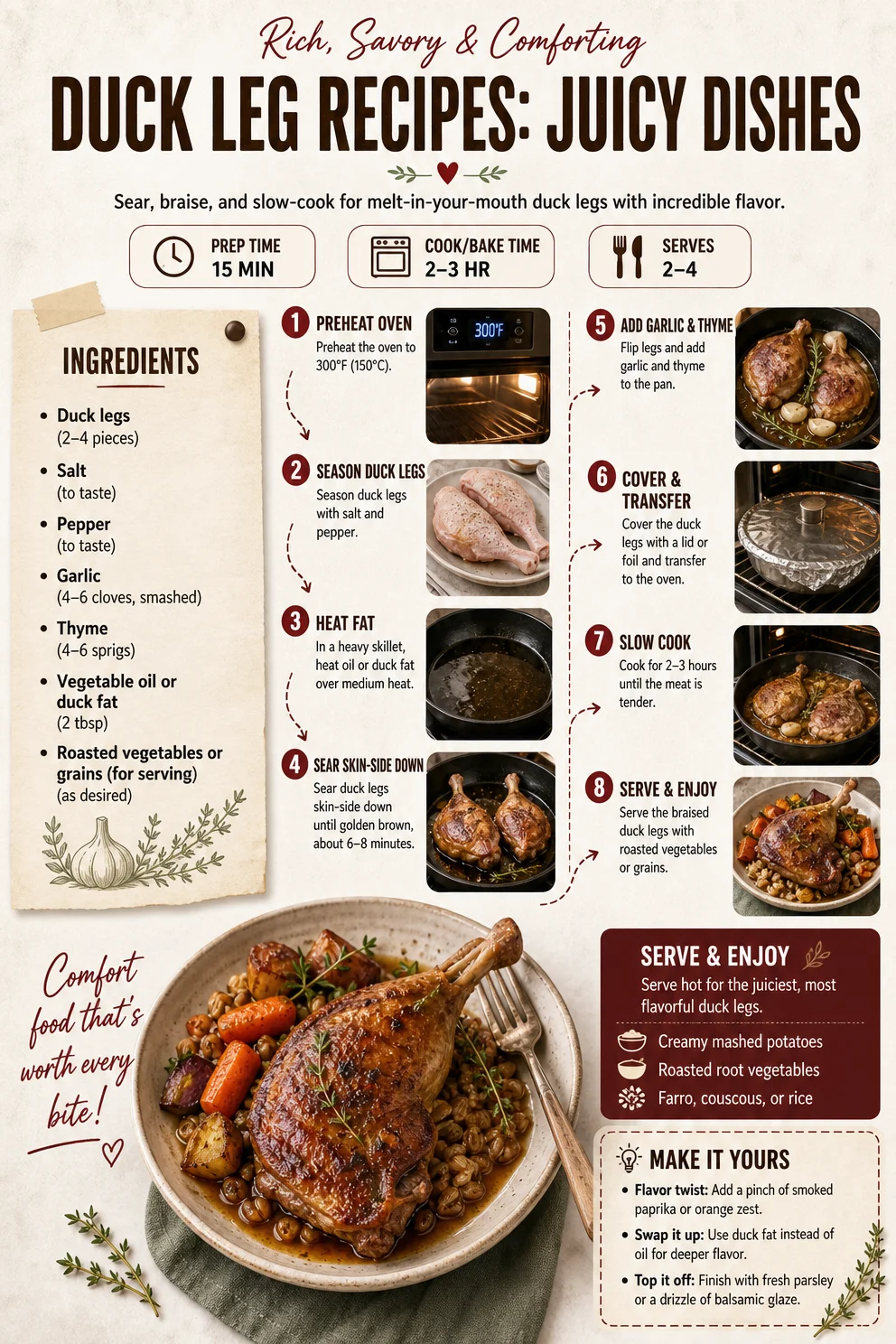 Duck Leg Recipes: Juicy Dishes duck leg Duck Leg Recipes: Juicy Dishes