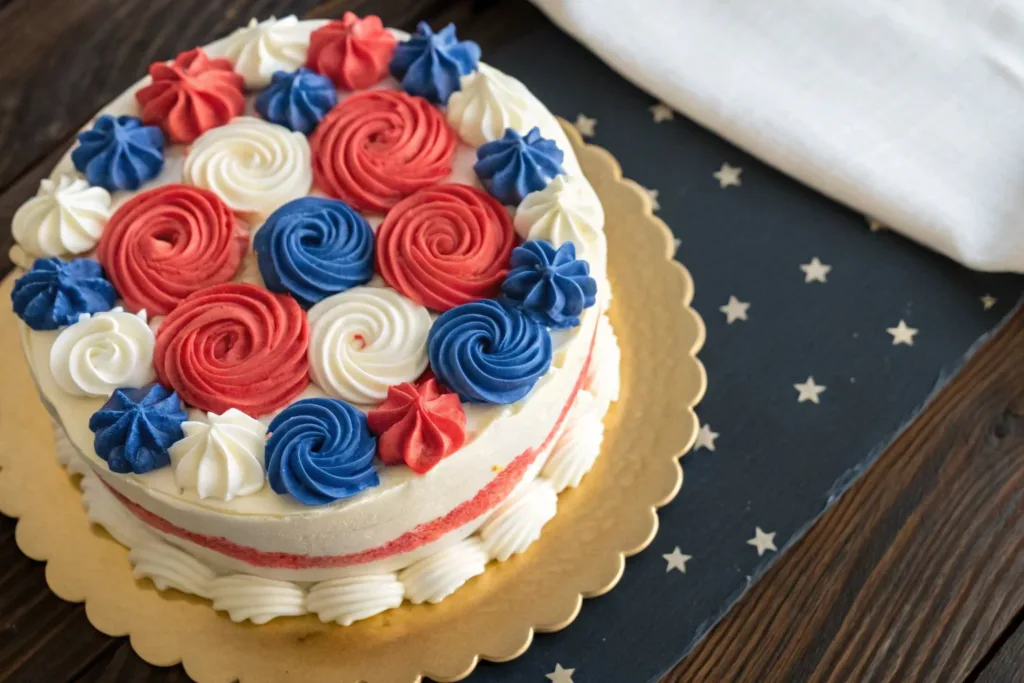 Easy Strawberry Mousse Cake For A Patriotic Celebration