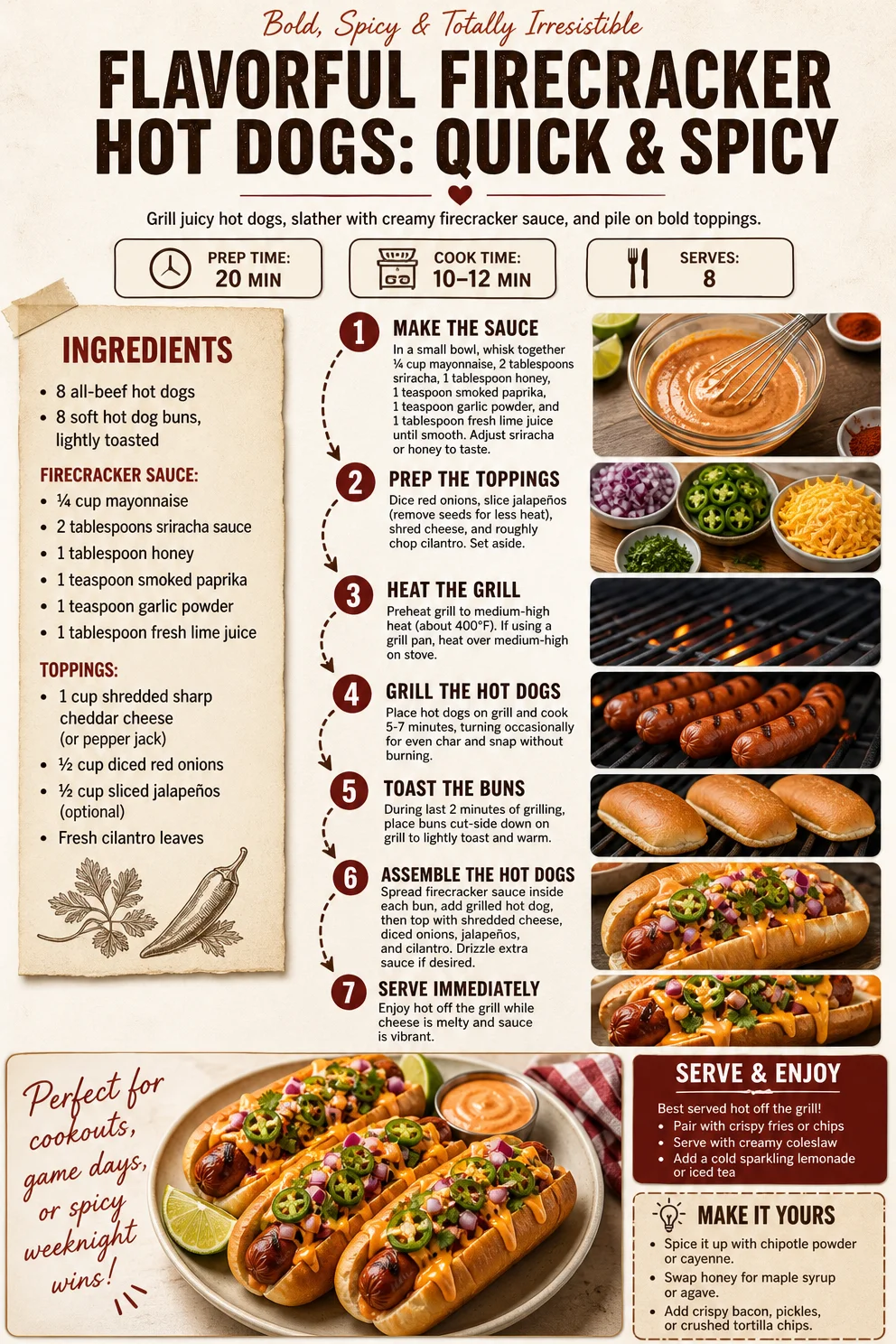 Flavorful Firecracker Hot Dogs: Quick & Spicy Firecracker Hot Dogs Flavorful Firecracker Hot Dogs: Quick & Spicy