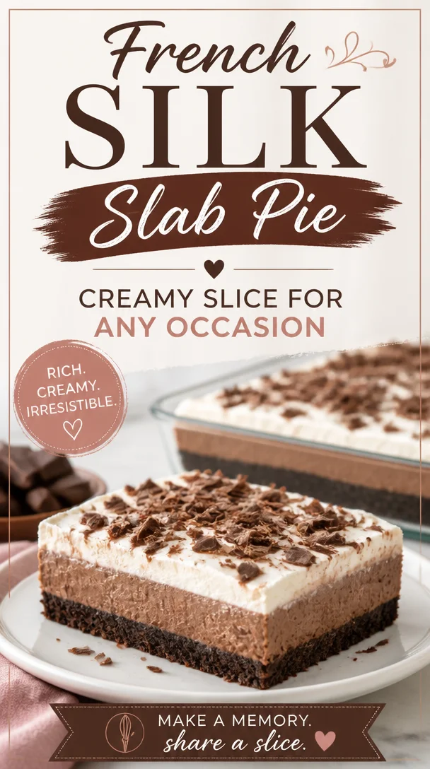 French Silk Slab Pie: Creamy Slice for Any Occasion French Silk Slab Pie French Silk Slab Pie: Creamy Slice for Any Occasion