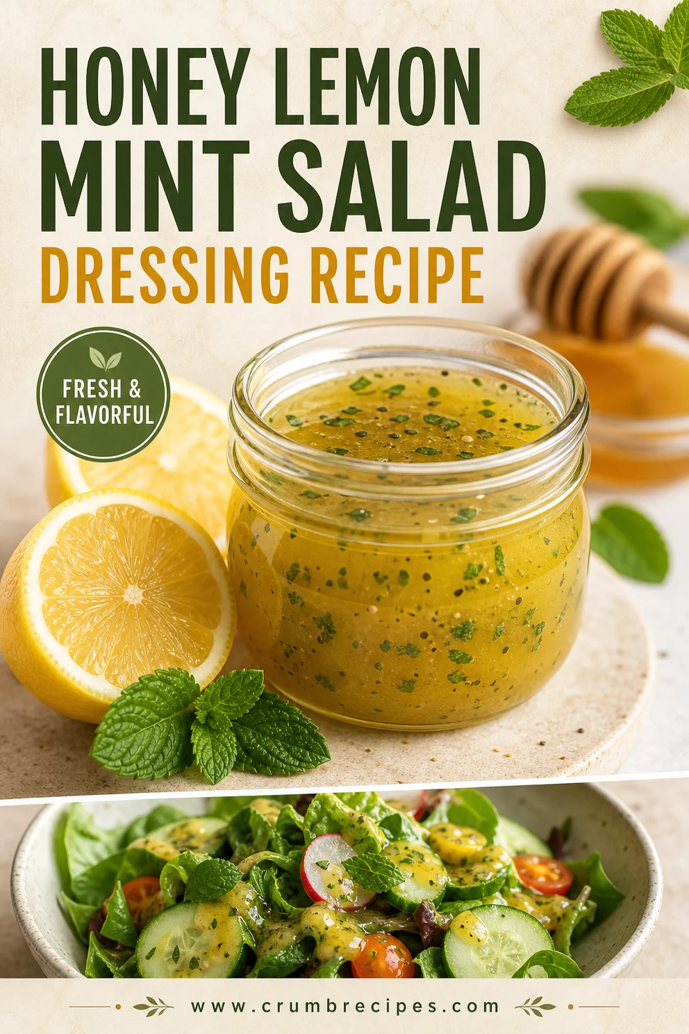 Honey Lemon Mint Salad Dressing Recipe Honey Lemon Mint Salad Dressing Honey Lemon Mint Salad Dressing Recipe