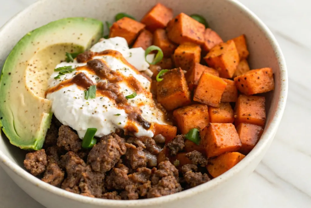 Hot Honey Ground Beef Bowls: Easy Weeknight Dinner honey ground beef Hot Honey Ground Beef Bowls: Easy Weeknight Dinner