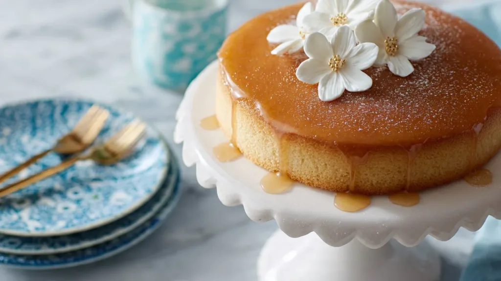 Italian Lemon Olive Oil Cake with Lemon Glaze