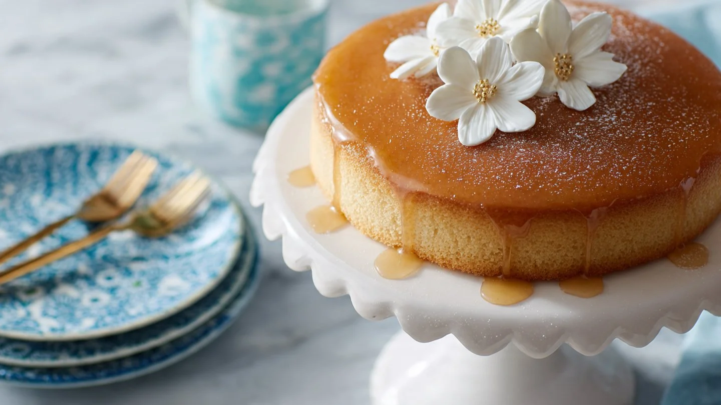 Italian Lemon Olive Oil Cake with Lemon Glaze