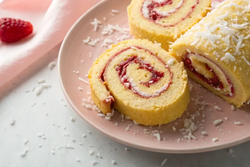 Jam roly poly cake recipe for easy baking