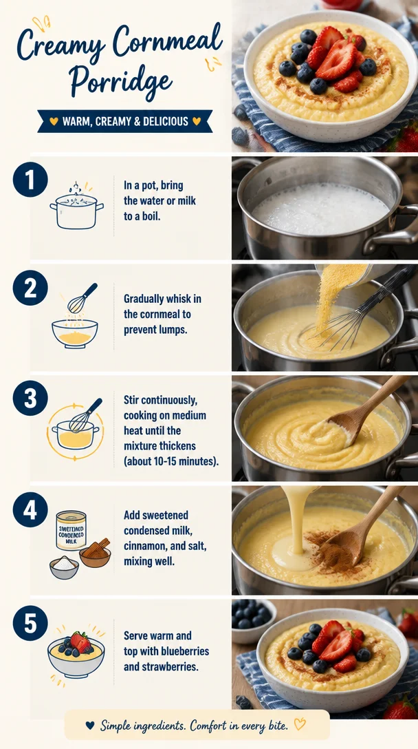 Jamaican Cornmeal Porridge Recipe for Breakfast