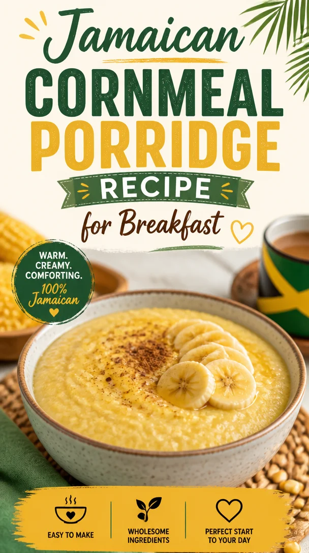 Jamaican Cornmeal Porridge Recipe for Breakfast
