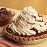Jell-O Instant Pudding Ice Cream Pie topped with whipped cream and sprinkles
