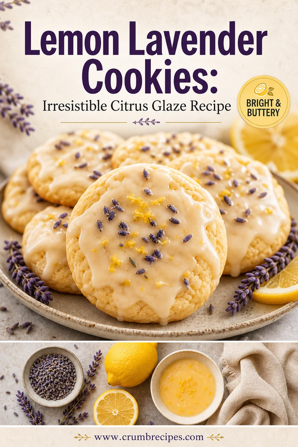 Lemon Lavender Cookies: Irresistible Citrus Glaze Recipe Lemon Lavender Cookies Lemon Lavender Cookies: Irresistible Citrus Glaze Recipe
