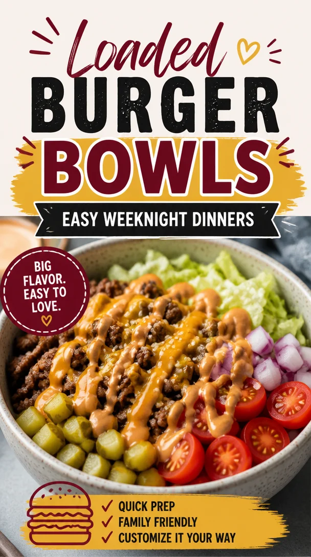 Loaded Burger Bowls: Easy Weeknight Dinners