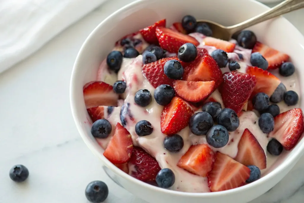 Low Carb Berry Cheesecake Salad: Easy Recipe berry cheesecake salad Low Carb Berry Cheesecake Salad: Easy Recipe