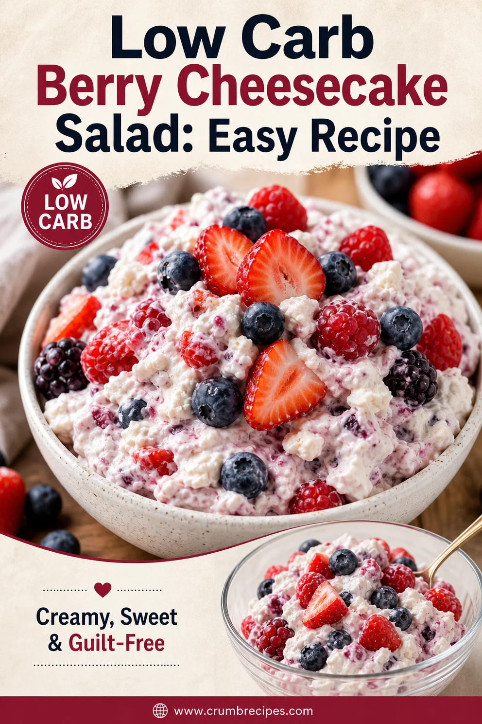 Low Carb Berry Cheesecake Salad: Easy Recipe berry cheesecake salad Low Carb Berry Cheesecake Salad: Easy Recipe