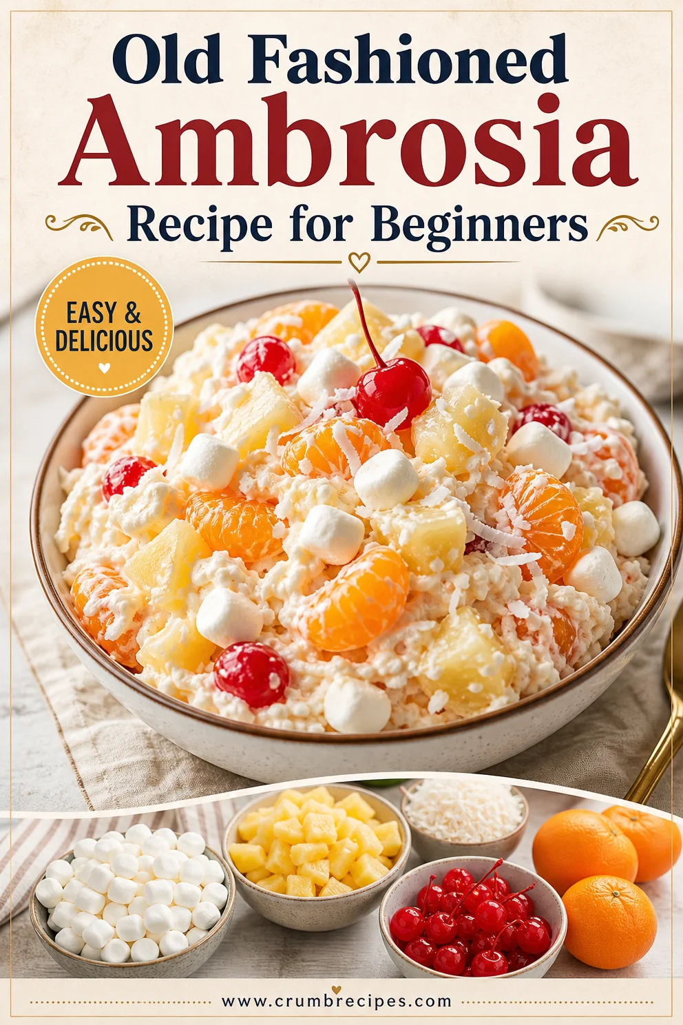 Old Fashioned Ambrosia Recipe for Beginners