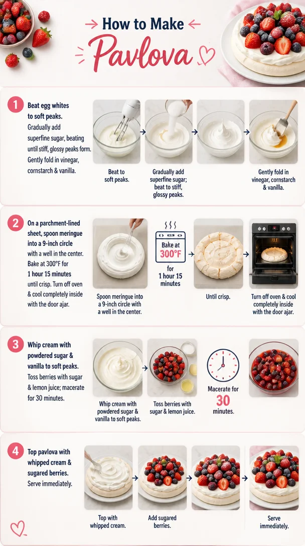 Pavlova with Berries: Berry Dessert Recipe Pavlova with Berries Pavlova with Berries: Berry Dessert Recipe