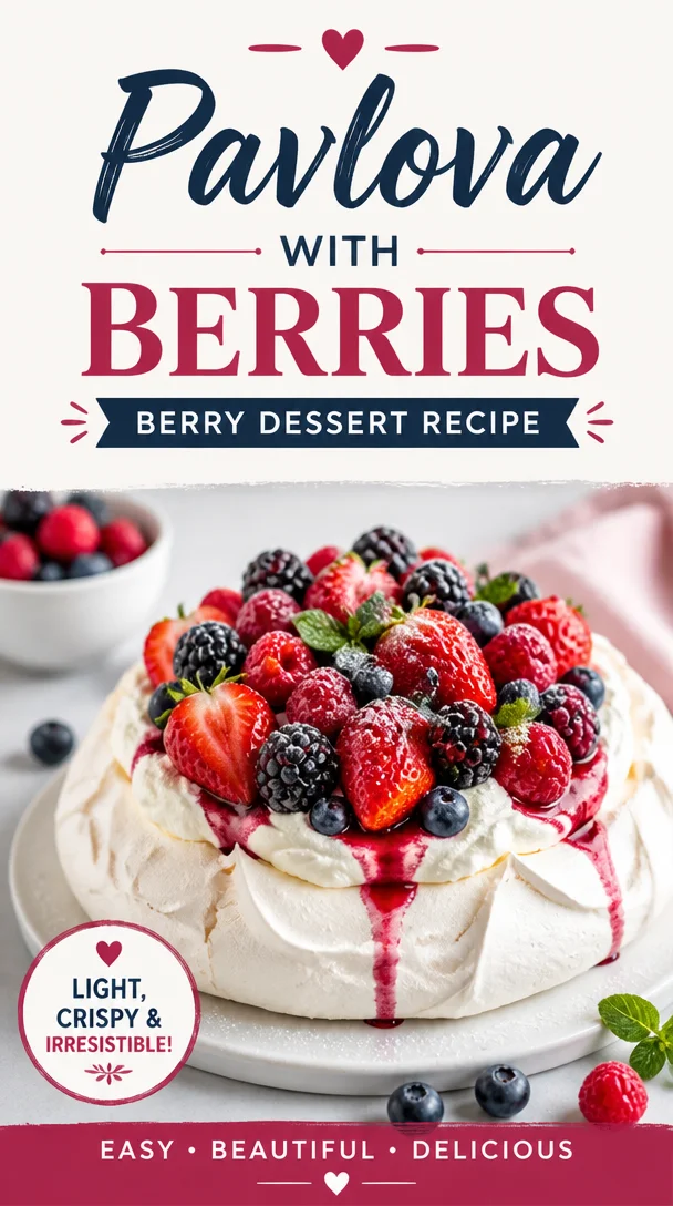 Pavlova with Berries: Berry Dessert Recipe Pavlova with Berries Pavlova with Berries: Berry Dessert Recipe