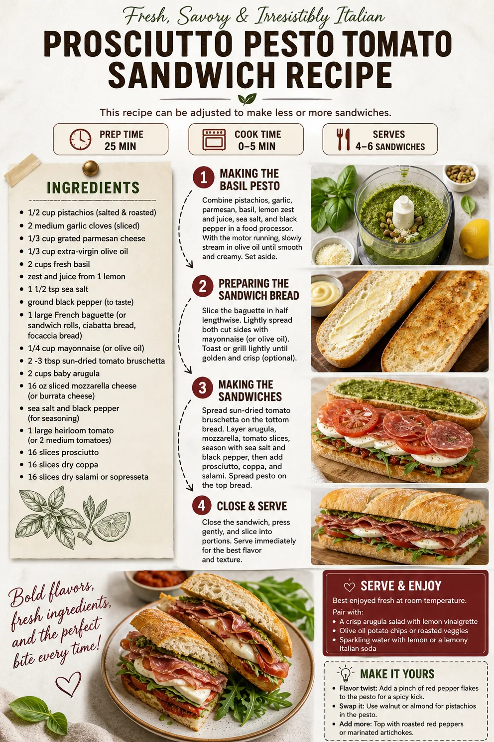 Prosciutto Pesto Tomato Sandwich Recipe Prosciutto Pesto Tomato Sandwich Prosciutto Pesto Tomato Sandwich Recipe