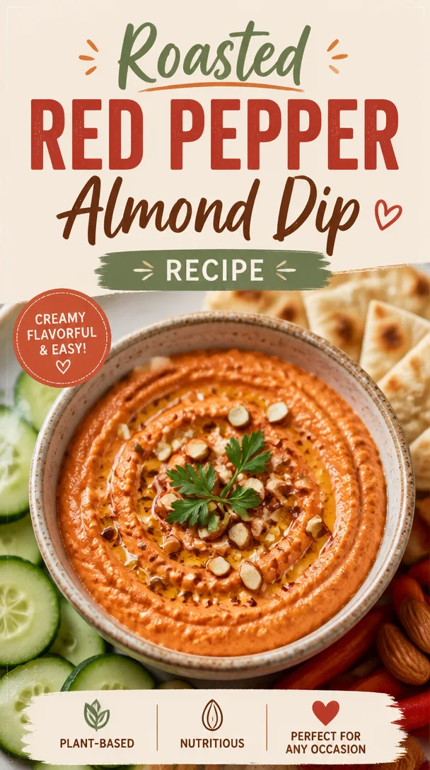 Roasted Red Pepper Almond Dip Recipe