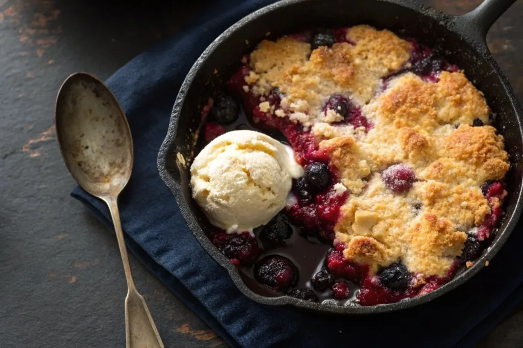 Skillet Berry Cobbler: Easy Berry Dessert berry cobbler Skillet Berry Cobbler: Easy Berry Dessert