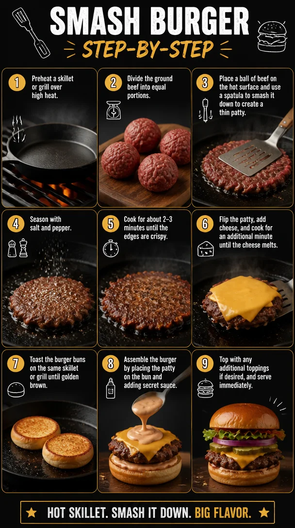Smash Burger Magic: Your Go-To Recipe for a Juicy Delight Smash Burger Smash Burger