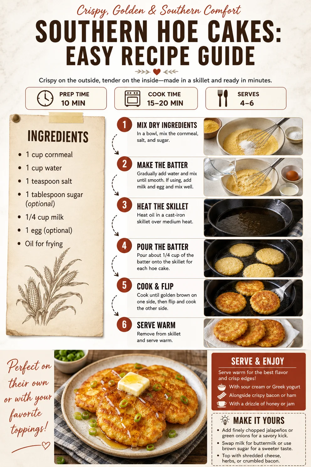 Southern Hoe Cakes: Easy Recipe Guide hoe cakes Southern Hoe Cakes: Easy Recipe Guide