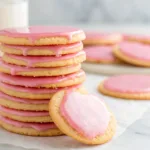Delicious strawberry glazed butter thins on a plate