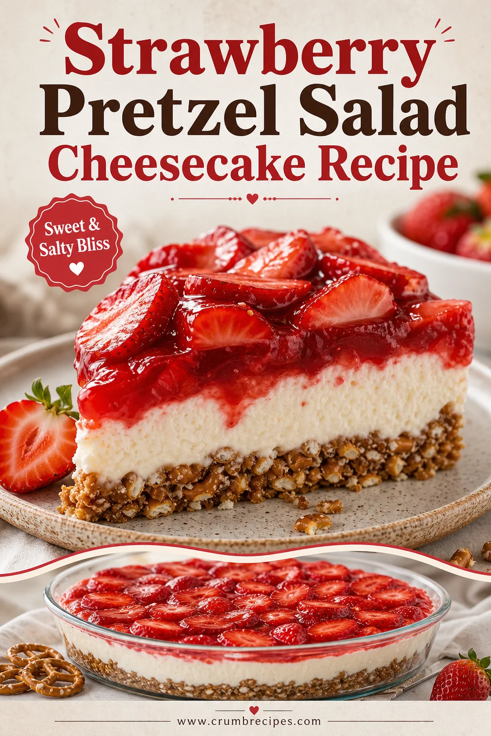Strawberry Pretzel Salad Cheesecake Recipe Strawberry Pretzel Salad Strawberry Pretzel Salad Cheesecake Recipe