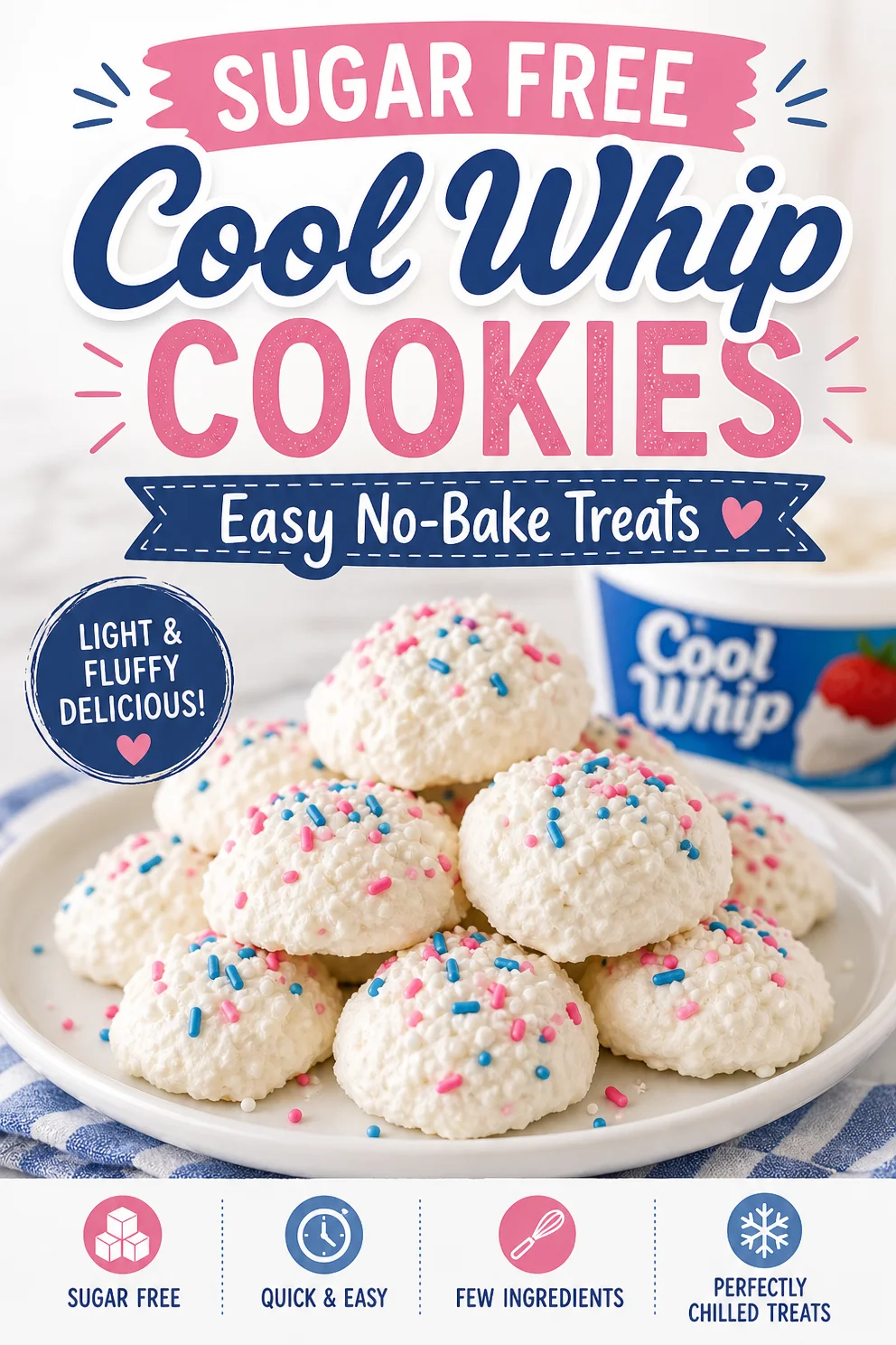 Sugar Free Cool Whip Cookies: Easy No-Bake Treats