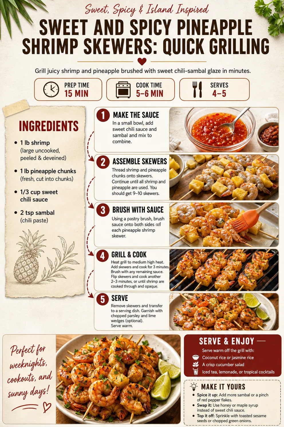 Sweet and Spicy Pineapple Shrimp Skewers: Quick Grilling pineapple shrimp skewers Sweet and Spicy Pineapple Shrimp Skewers: Quick Grilling