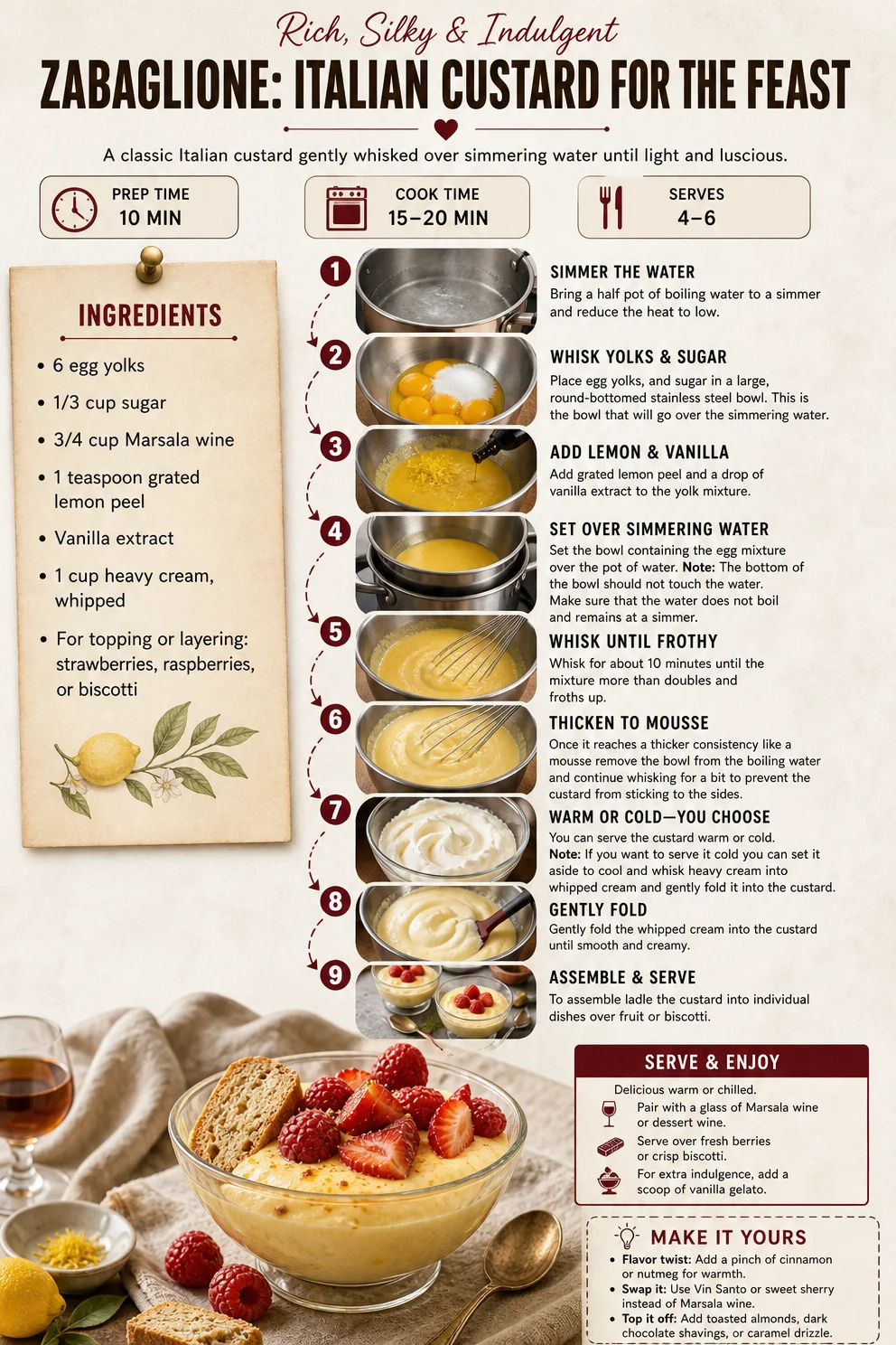 Zabaglione: Italian Custard for The Feast Zabaglione Zabaglione: Italian Custard for The Feast