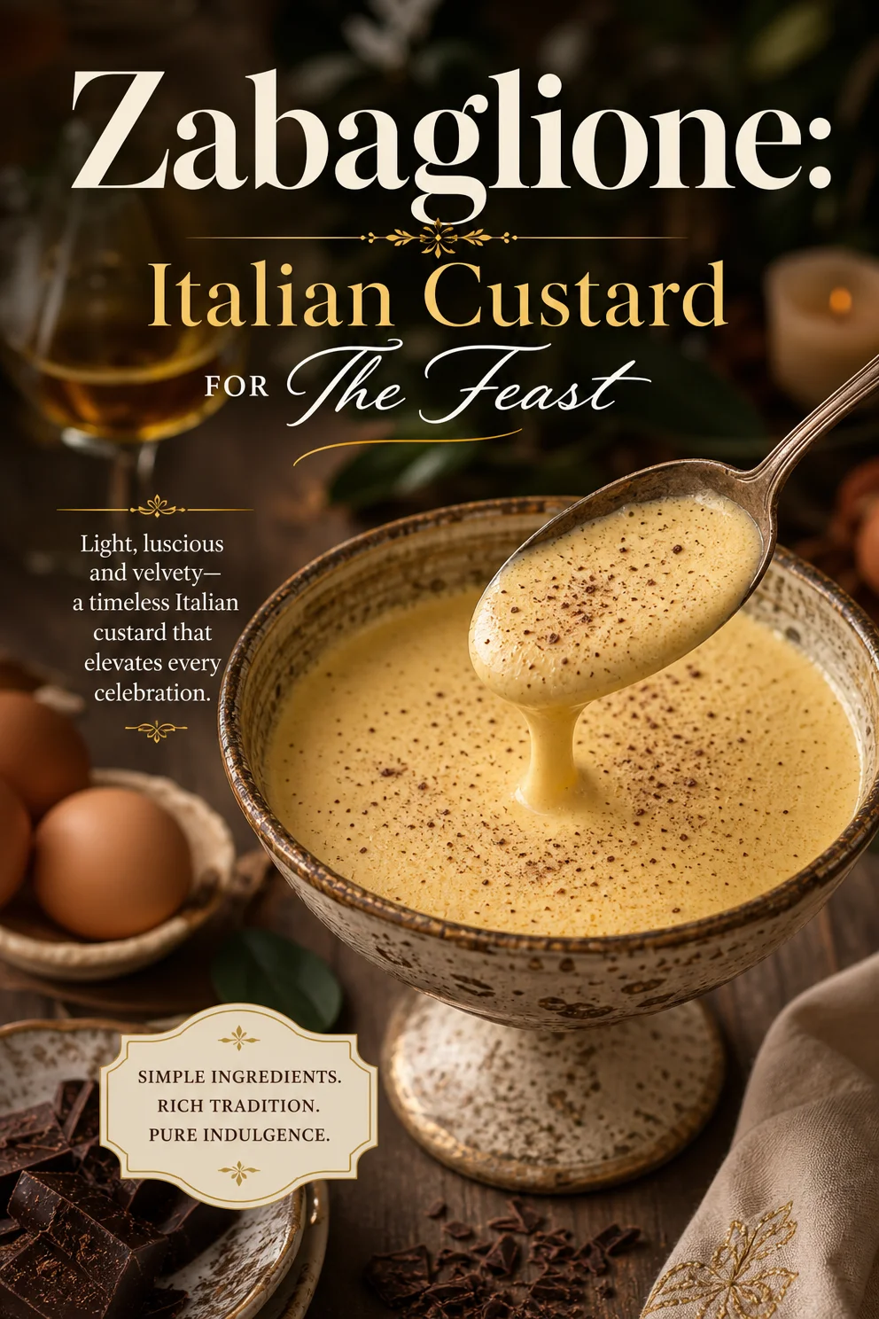Zabaglione: Italian Custard for The Feast Zabaglione Zabaglione: Italian Custard for The Feast