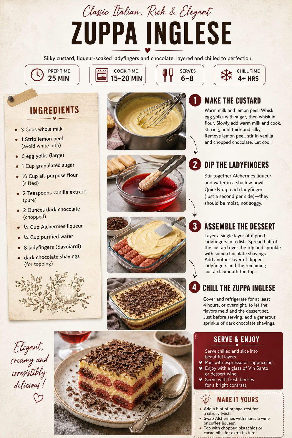 Delightfully Rich Zuppa Inglese Zuppa Inglese Zuppa Inglese